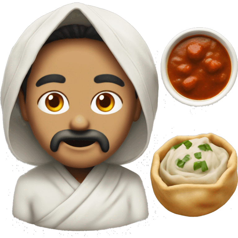 momos with chutney  emoji