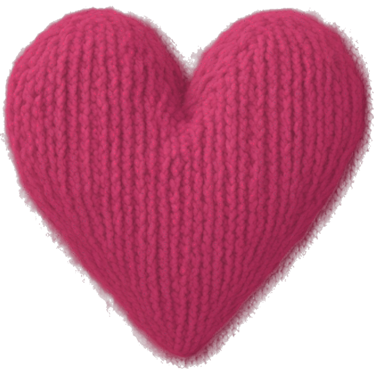 Knit heart emoji