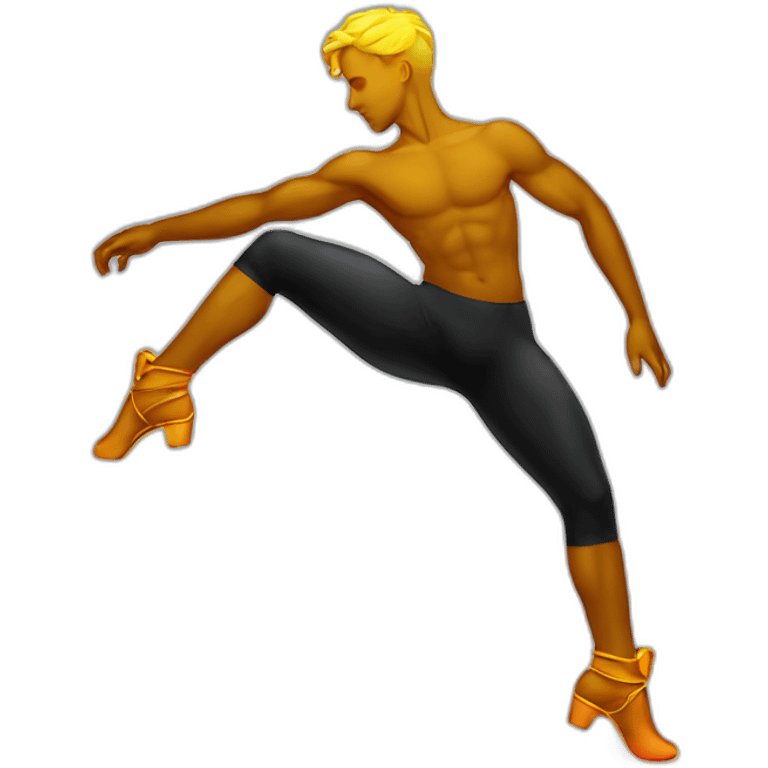  male dancer neon sign booty emoji