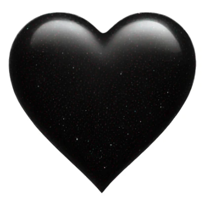 black heart with sparkles around  sticker