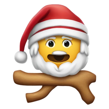 Weihnachtsmann auf dem Schlitten sticker