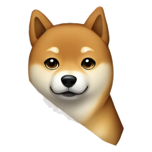 Shiba Inu under a blanket sticker