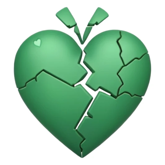 A green broken heart similar to this one “💔” sticker