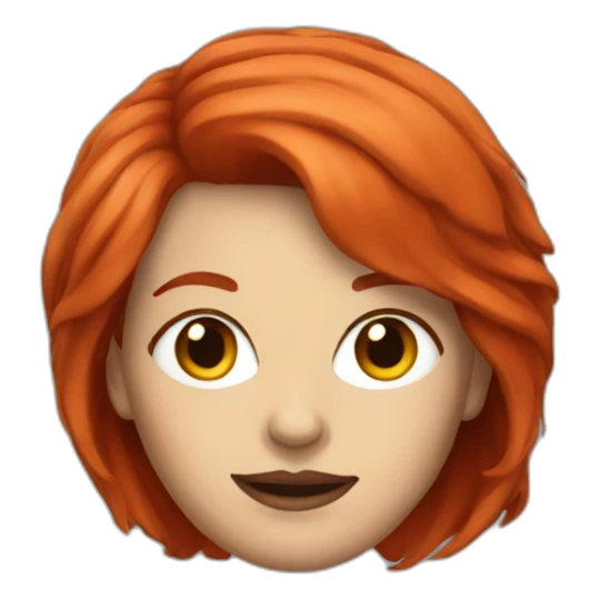 woman politician with red hair sticker