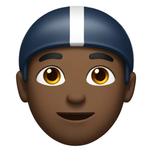 football player with freckles sticker