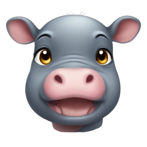 moo deng the baby hippo  sticker