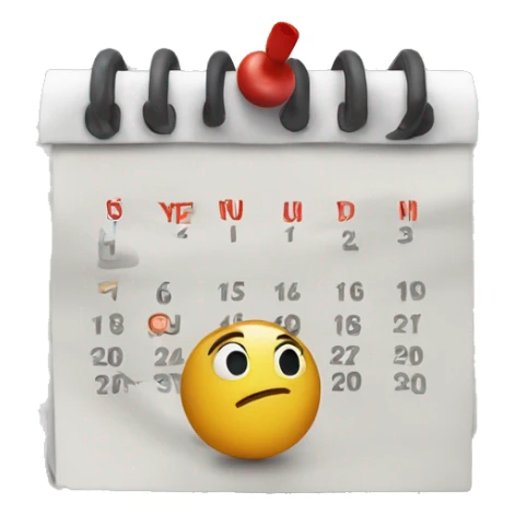 calendar on december circling the 3rd day  sticker