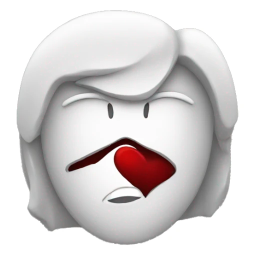 Darkred heart sticker