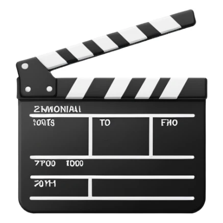 ultra minimalist clapperboard symbol, just a rectangle and a diagonal line, nothing more sticker