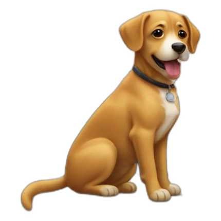 Chien sur un chat sur une voiture sticker