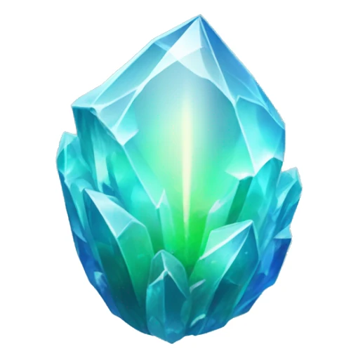 Luminescent Crystal

    Description: A palm-sized crystal emitting a soft, steady light that cycles through hues of blue and green. sticker
