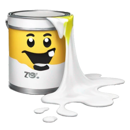 Spilled paint sticker