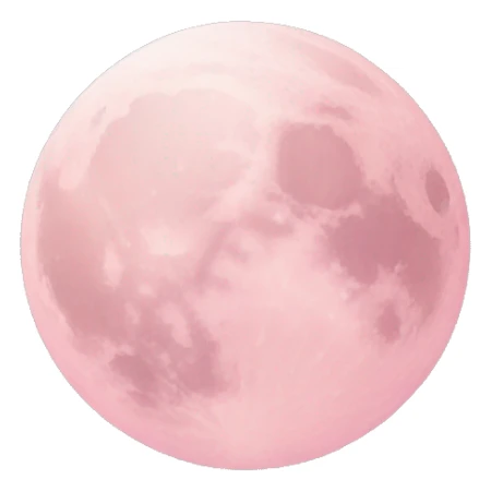 pastel pink moon sticker