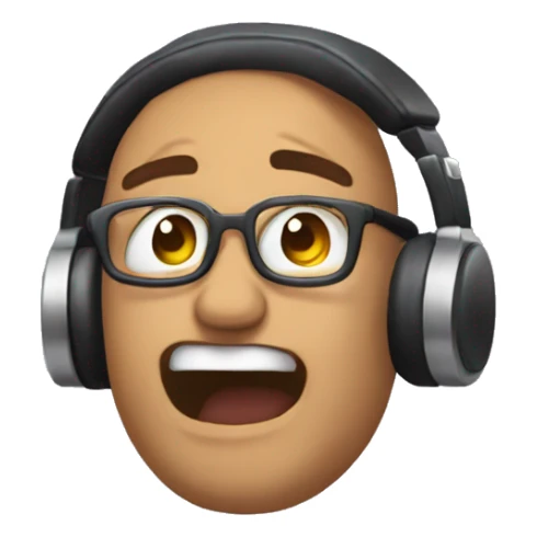 Sarcastic emote for a blind musicstreamer on twitch sticker