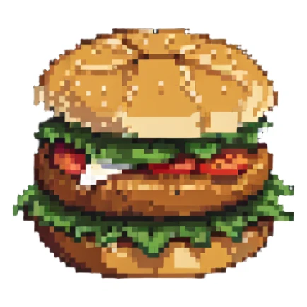 chicken patty sticker