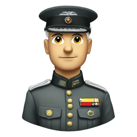 German military officer  sticker