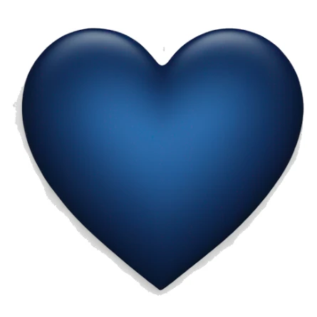 Dark blue heart  sticker