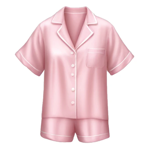 Light pink silk Pyjamas with short trousers  sticker
