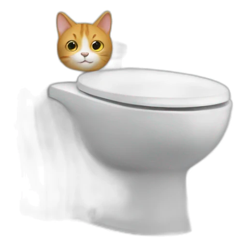 un chat qui fait sa toilette sticker