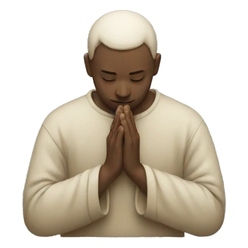 a person praying and giving to the poor sticker