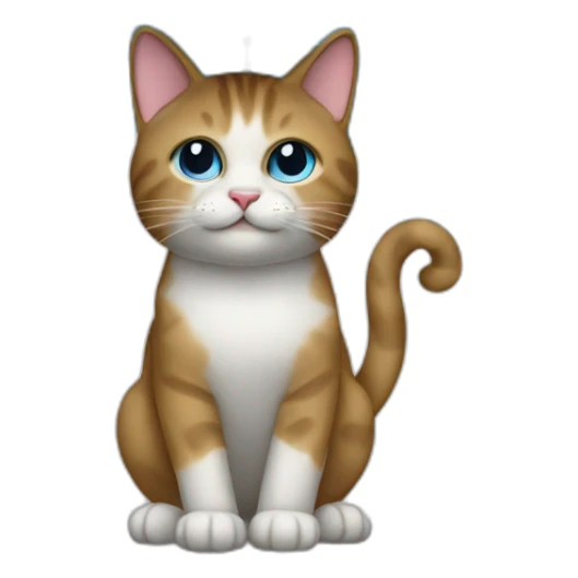 a cat with a blue umbrella poner nombre Choclo sticker