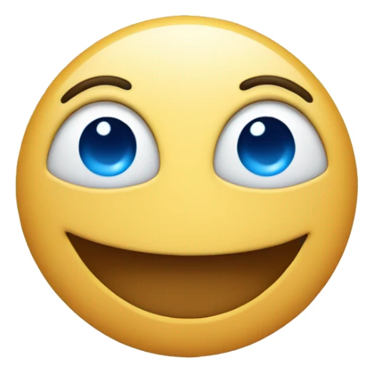 Smiling Face with Blue Heart-Shaped Eyes sticker