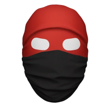 twenty one pilots clancy red and black baggy mask sticker