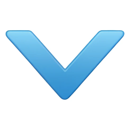 The blue check mark and the check mark itself should be in the middle without shadows.  sticker
