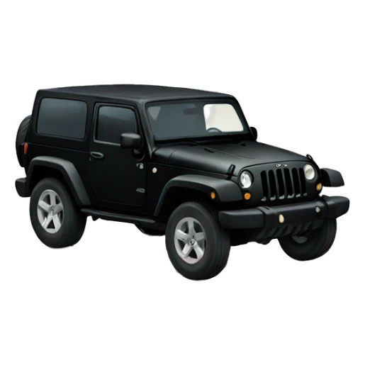 Black Jeep Wrangler in the Mountains sticker