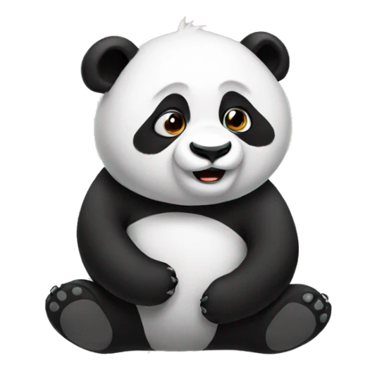 Panda that looks like Trump sticker