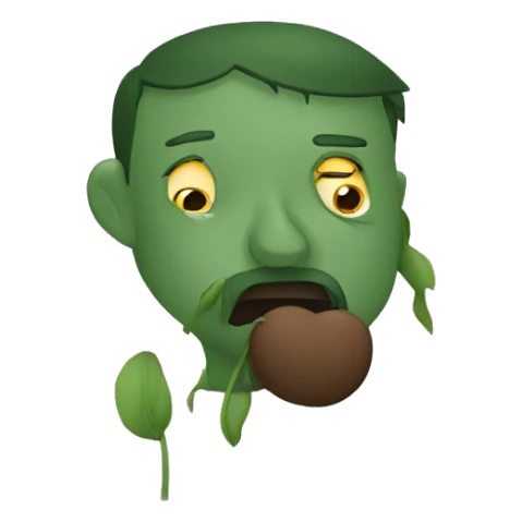  a depressed man kissing silphium sticker