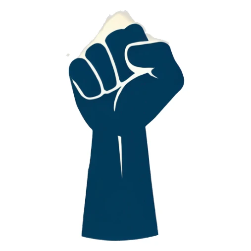 raised fist with stars, should represent empowerment sticker