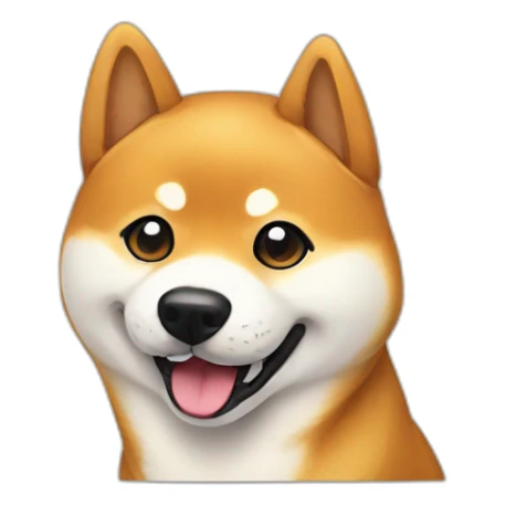 shiba inu smile sticker