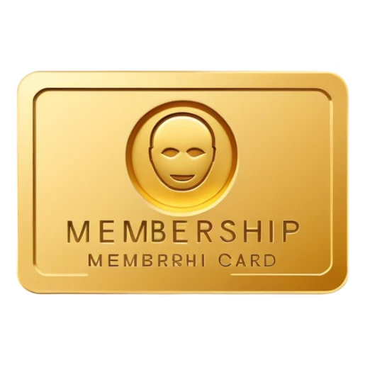 membership card logo minimal sticker