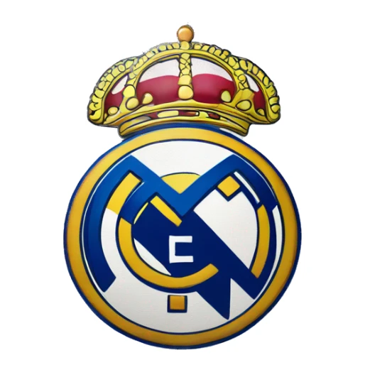 Real madrid logo and half honduras flag sticker
