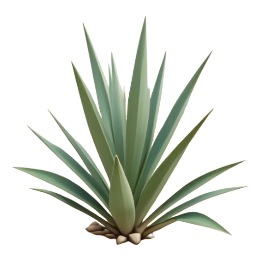 generate realistic detailed yucca in 3d style with sand  sticker