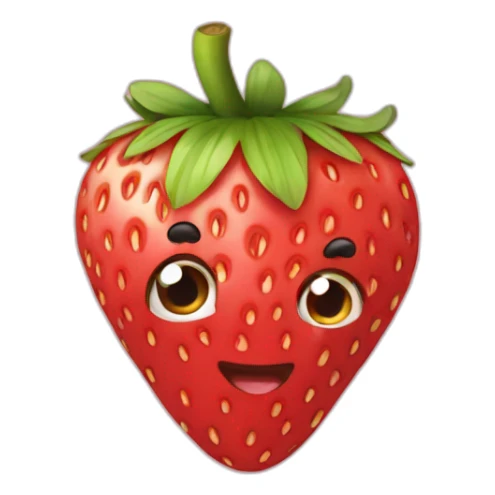 Strawberry sticker