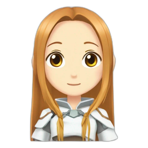 Asuna from sword art online dans son appareil naturel sticker