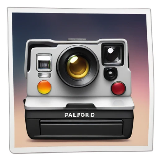 Kamera Polaroid dan Kertas Foto sticker
