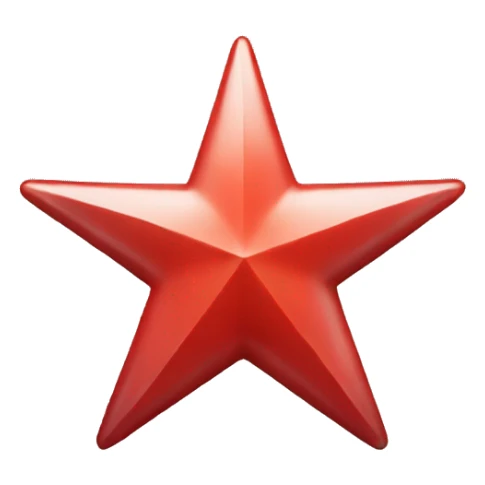Red star sticker