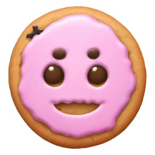 Light pink Halloween one cookies  sticker