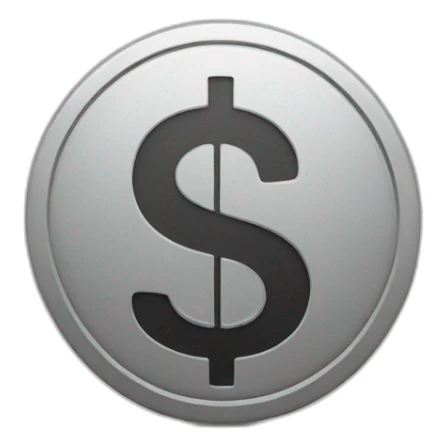 MACOS ICON STYLE dollar sign SYMBOL simple icon sticker