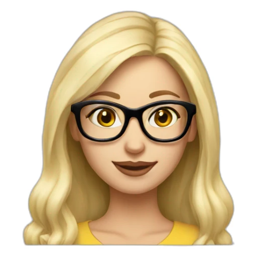 platinum-blonde-girl-in-glasses-macbook sticker