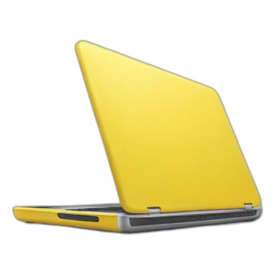 Yellow laptop sticker
