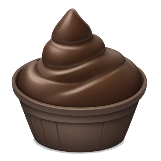 chocolate ice cream bowl sticker