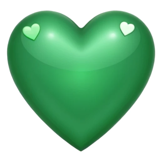 Green heart sticker