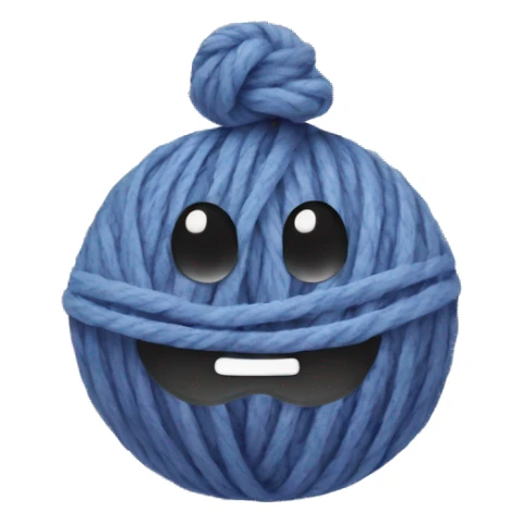 yarn emoji + star emoji sticker