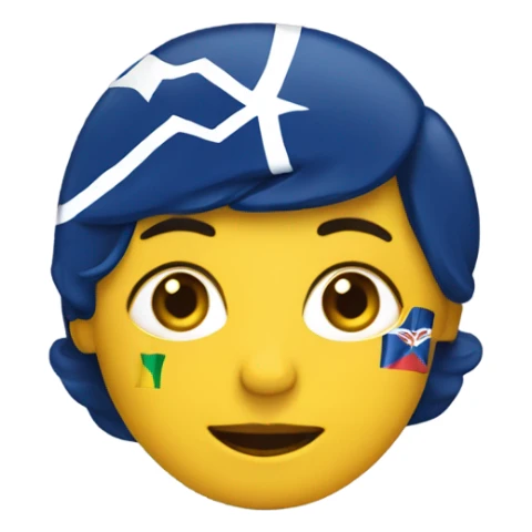 dame un emoji de Enid con una bandera de Brasil  sticker