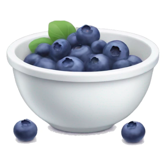 A bowl of yogurt and blueberry inside sticker