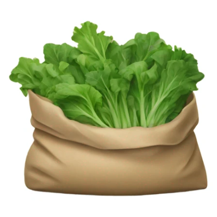 Bag of greens sticker